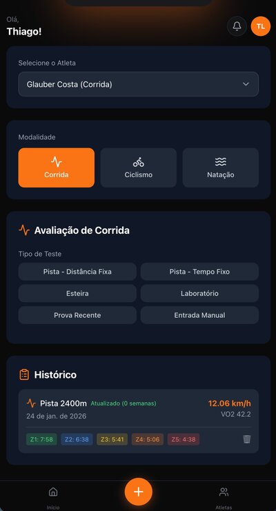 Avaliação de corrida