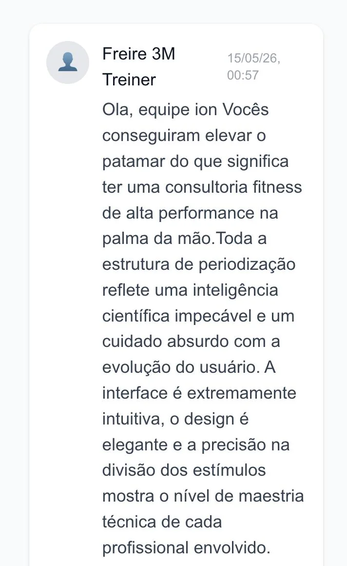Depoimento de personal sobre o app